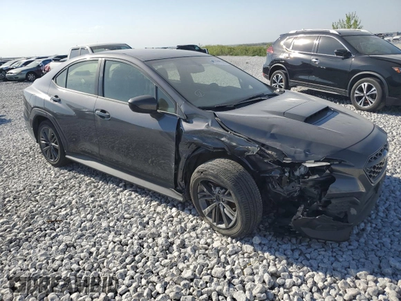 2022 Subaru WRX with VIN JF1VBAA66N9017225, listed as a Copart auction lot 88017935 with Not provided miles and Salvage title. Bid and sale history available at DreamBid. Image 4.
