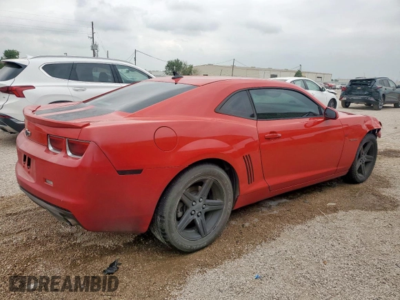 2012 Chevrolet Camaro 1LT with VIN 2G1FB1E33C9168165, listed as a Copart auction lot 57306385 with 156,165 mi miles and Clean title. Bid and sale history available at DreamBid. Image 3.