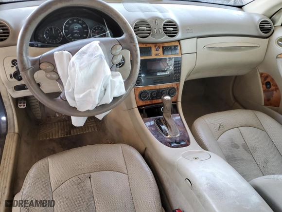 2005 Mercedes-Benz CLK-Class 3.2L with VIN WDBTK65G05T052247, listed as a Copart auction lot 44776405 with 135,502 mi miles and Salvage Title. Bid and sale history available at carsss.com. Image 8.