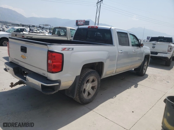 2015 Chevrolet Silverado 1500 LTZ with VIN 3GCUKSEJ6FG462642, listed as a Copart auction lot 63087944 with 0 mi miles and Salvage Title. Bid and sale history available at carsss.com. Image 3.