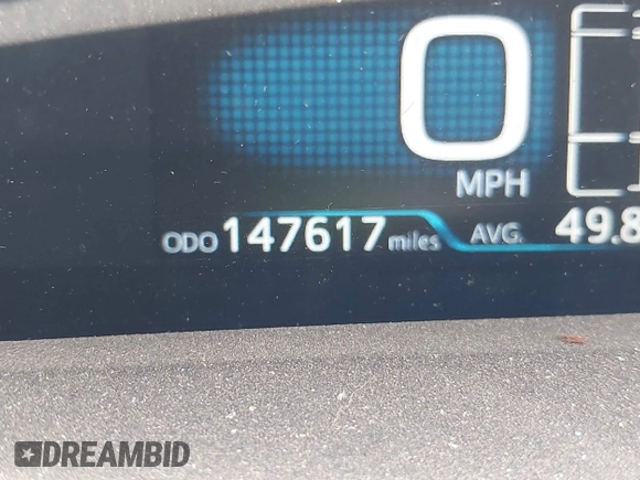 2017 Toyota Prius Two with VIN JTDKARFU9H3037028, listed as a IAAI auction lot 41808283 with 147,617 mi miles. Bid and sale history available at carsss.com. Image 16.