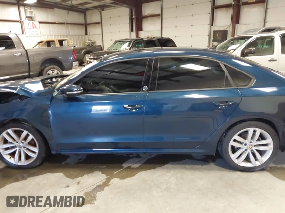 2019 Volkswagen Passat 2.0T Wolfsburg Edition with VIN 1VWLA7A30KC008917, listed as a IAAI auction lot 40791328 with 63,747 mi miles. Bid and sale history available at carsss.com. Image 15.