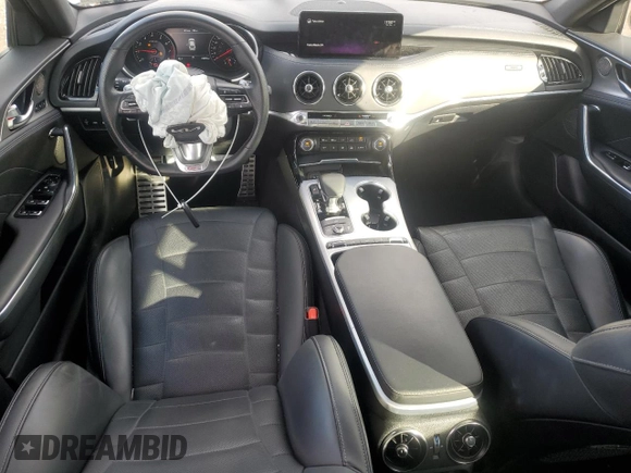2022 Kia Stinger GT2 with VIN KNAE55LC2N6120216, listed as a Copart auction lot 85452554 with 23,896 mi miles and Salvage Title. Bid and sale history available at DreamBid. Image 8.