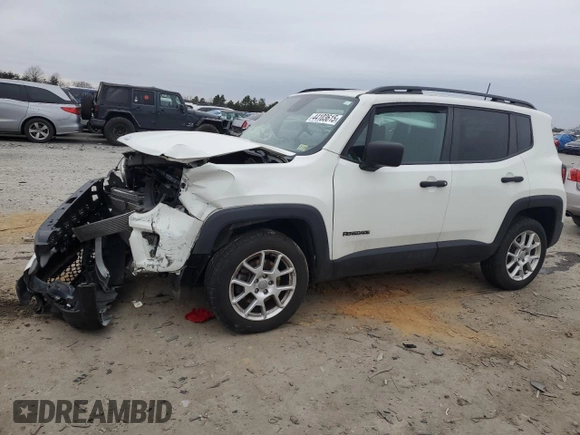 2021 Jeep Renegade Sport with VIN ZACNJDAB4MPM11800, listed as a Copart auction lot 44103615 with 54,027 mi miles and Salvage title. Bid and sale history available at DreamBid. Image 1.