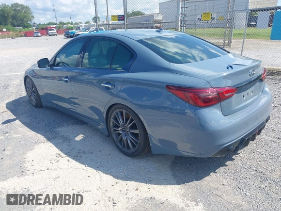 2022 Infiniti Q50 Red Sport 400 z VIN JN1FV7DP5NM370262, wystawiony jako IAAI lot #42727552 z przebiegiem 58 430 mil mil oraz . Historia ofert i sprzedaży dostępna na DreamBid. Obrazek 3.