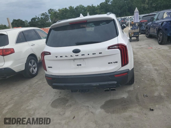 2021 Kia Telluride SX with VIN 5XYP5DHC1MG125563, listed as a Copart auction lot 61372995 with 83,358 mi miles and Salvage title. Bid and sale history available at DreamBid. Image 6.