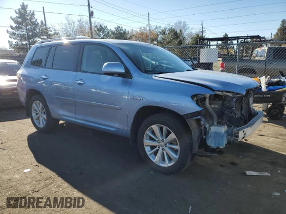2009 Toyota Highlander Hybrid with VIN JTEEW41A792029155, listed as a Copart auction lot 81242524 with 184,839 mi miles and Salvage Title. Bid and sale history available at carsss.com. Image 4.