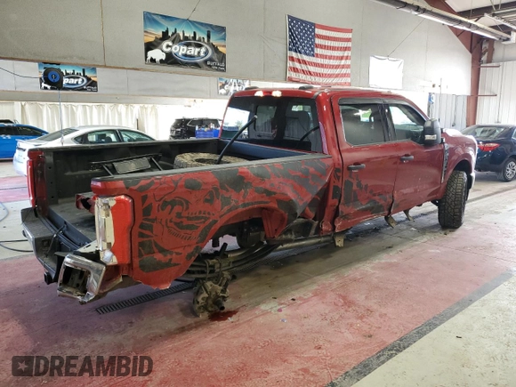 2024 Ford F-250 XL with VIN 1FT7W2BA4REE20696, listed as a Copart auction lot 56710255 with 20,917 mi miles and Salvage title. Bid and sale history available at DreamBid. Image 3.