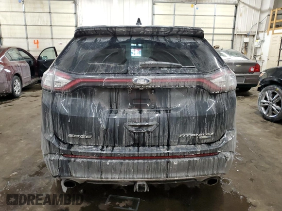 2015 Ford Edge Titanium with VIN 2FMTK4K96FBB69792, listed as a Copart auction lot 45319865 with 158,335 mi miles and Salvage Title. Bid and sale history available at carsss.com. Image 6.