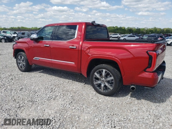2022 Toyota Tundra Capstone Hybrid z VIN 5TFVC5DB7NX009329, wystawiony jako Copart lot #36216833 z przebiegiem 3 226 mil mil oraz . Historia ofert i sprzedaży dostępna na DreamBid. Obrazek 2.