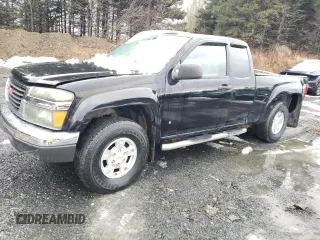 2007 GMC Canyon Work Truck with VIN 1GTDT19E978199462, listed as a Copart auction lot 80053134 with 101,597 mi miles and Salvage Title. Bid and sale history available at carsss.com. Image 1.
