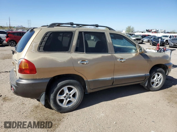 2002 Hyundai Santa Fe GLS with VIN KM8SC13DX2U288055, listed as a Copart auction lot 80986684 with 153,582 mi miles and Clean Title. Bid and sale history available at carsss.com. Image 3.