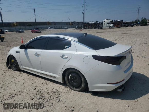 2013 Kia Optima SX with VIN 5XXGR4A66DG111610, listed as a Copart auction lot 60621095 with 177,373 mi miles and Salvage title. Bid and sale history available at DreamBid. Image 2.