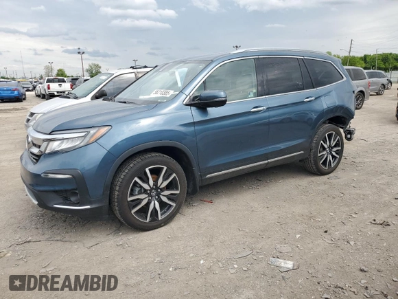 2020 Honda Pilot Touring 7-Passenger with VIN 5FNYF6H64LB022022, listed as a Copart auction lot 56210385 with Not provided miles and Salvage title. Bid and sale history available at DreamBid. Image 1.