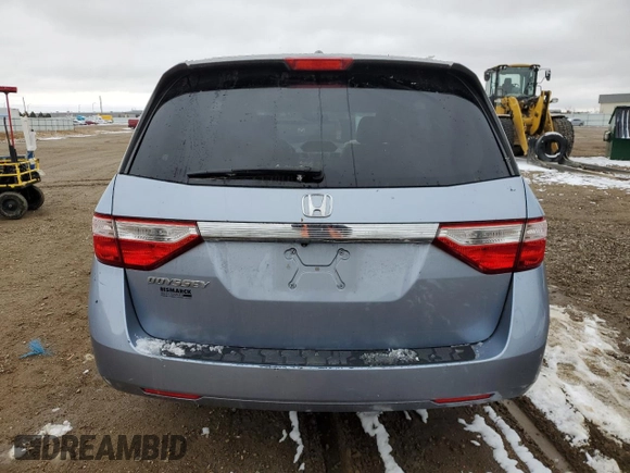 2013 Honda Odyssey EX-L with VIN 5FNRL5H61DB026098, listed as a Copart auction lot 51794625 with 124,471 mi miles and Salvage Title. Bid and sale history available at carsss.com. Image 6.