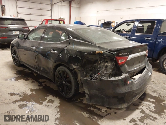 2017 Nissan Maxima SV with VIN 1N4AA6AP5HC384292, listed as a IAAI auction lot 41413327 with 86,648 mi miles and . Bid and sale history available at DreamBid. Image 3.