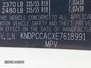 2014 Kia Sportage EX with VIN KNDPCCACXE7618991, listed as a IAAI auction lot 42413938 with 204,494 mi miles and . Bid and sale history available at DreamBid. Image 9.