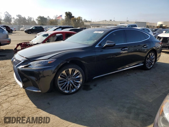 2018 Lexus LS z VIN JTHBYLFF2J5000342, wystawiony jako Copart lot #87950115 z przebiegiem 61 123 mil mil oraz Szkoda całkowita • Salvage title. Historia ofert i sprzedaży dostępna na DreamBid. Obrazek 1.