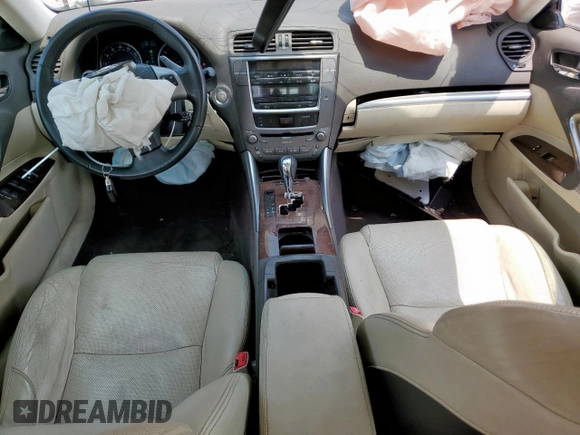 2012 Lexus IS 250 with VIN JTHBF5C2XC5179039, listed as a Copart auction lot 56964635 with 174,438 mi miles and Salvage title. Bid and sale history available at DreamBid. Image 8.
