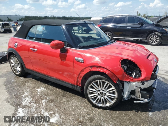2024 MINI Convertible Cooper S with VIN WMW43DL09R3S05983, listed as a Copart auction lot 51112485 with 22,698 mi miles and Salvage title. Bid and sale history available at DreamBid. Image 4.