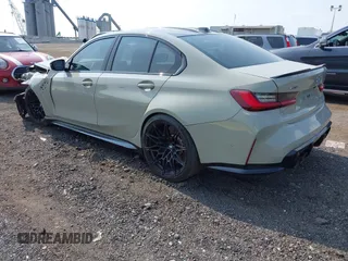 2024 BMW M3 Competition xDrive with VIN WBS43AY00RFS67290, listed as a IAAI auction lot 42329346 with 10,792 mi miles and . Bid and sale history available at DreamBid. Image 3.