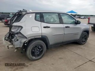 2021 Jeep Compass Sport с VIN 3C4NJCABXMT560301, выставлен на аукционе Copart как лот 59361585 с пробегом 14 872 миль миль и Списание • Salvage title. История ставок и продаж доступна на DreamBid. Изображение 3.