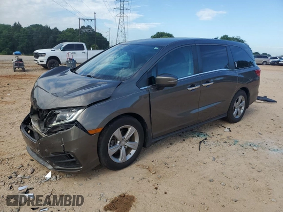 2020 Honda Odyssey EX z VIN 5FNRL6H5XLB012518, wystawiony jako Copart lot #56355435 z przebiegiem 67 197 mil mil oraz Szkoda całkowita • Salvage title. Historia ofert i sprzedaży dostępna na DreamBid. Obrazek 1.