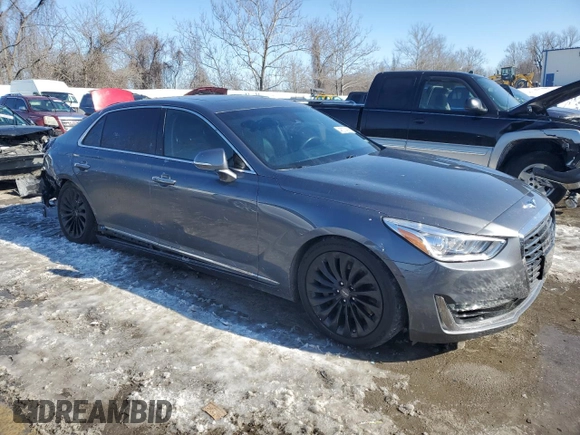 2017 Genesis G90 5.0L Ultimate with VIN KMHG54JH0HU023614, listed as a Copart auction lot 46074205 with 83,591 mi miles and Salvage Title. Bid and sale history available at carsss.com. Image 4.