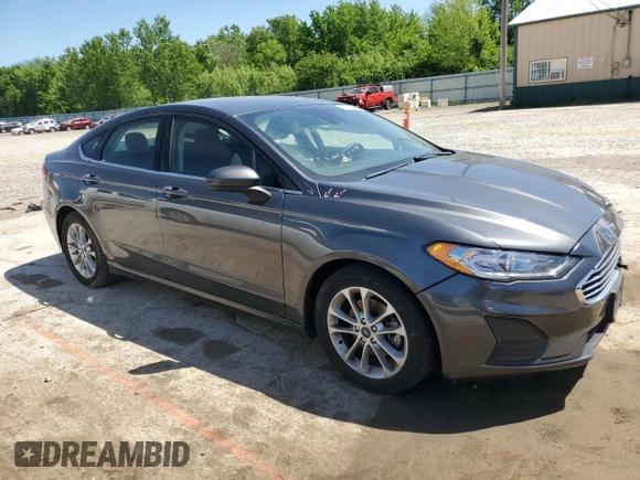 2020 Ford Fusion SE with VIN 3FA6P0HD6LR235283, listed as a Copart auction lot 57141545 with Not provided miles and Salvage title. Bid and sale history available at DreamBid. Image 4.