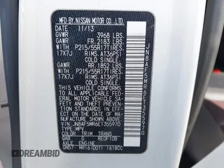 2014 Nissan Juke S with VIN JN8AF5MR6ET355970, listed as a IAAI auction lot 41516806 with 65,934 mi miles. Bid and sale history available at carsss.com. Image 9.