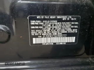 2013 Subaru Crosstrek Premium with VIN JF2GPACC5D2888777, listed as a Copart auction lot 53341405 with 188,236 mi miles and Salvage title. Bid and sale history available at DreamBid. Image 12.