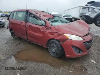 2012 Mazda 5 Touring with VIN JM1CW2CL1C0139300, listed as a Copart auction lot 59616525 with Not provided miles and Salvage title. Bid and sale history available at DreamBid. Image 4.
