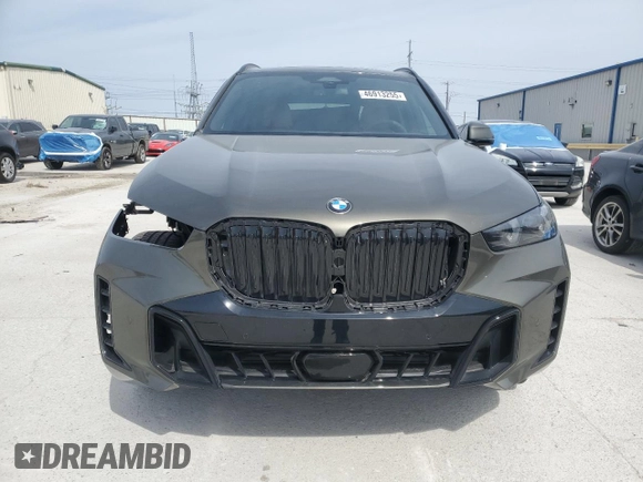 2025 BMW X5 sDrive40i with VIN 5UX13EU07S9Z06159, listed as a Copart auction lot 46913255 with 202 mi miles and Salvage Title. Bid and sale history available at carsss.com. Image 5.