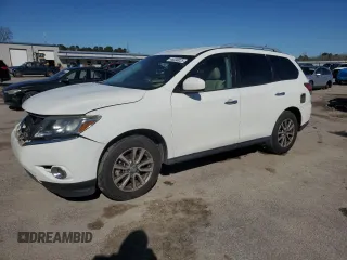 2016 Nissan Pathfinder SL with VIN 5N1AR2MNXGC601612, listed as a Copart auction lot 46038025 with 134,647 mi miles and Salvage title. Bid and sale history available at DreamBid. Image 1.