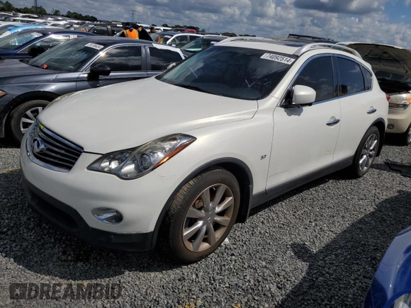 2015 Infiniti QX50 Journey with VIN JN1BJ0HP1FM731144, listed as a Copart auction lot 74092514 with 88,213 mi miles and Salvage Title. Bid and sale history available at carsss.com. Image 1.