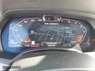 2022 BMW X6 M50i with VIN 5UXCY8C06N9K56709, listed as a Copart auction lot 80149504 with 46,614 mi miles and Salvage Title. Bid and sale history available at carsss.com. Image 9.