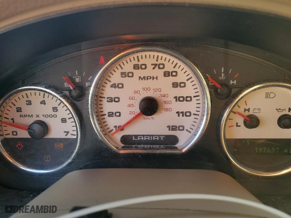 2008 Ford F-150 XLT with VIN 1FTPW14V28FA66101, listed as a Copart auction lot 50329105 with 197,697 mi miles and Salvage Title. Bid and sale history available at carsss.com. Image 9.