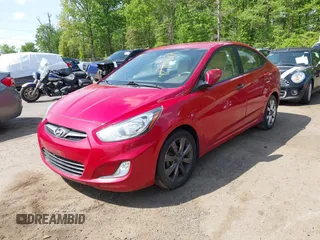 2012 Hyundai Accent GLS with VIN KMHCU4AE3CU210782, listed as a IAAI auction lot 42159648 with 113,327 mi miles. Bid and sale history available at carsss.com. Image 2.