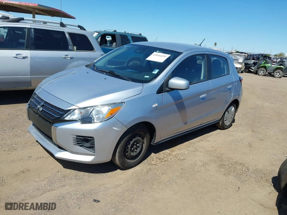 2021 Mitsubishi Mirage ES with VIN ML32AUHJ1MH005664, listed as a IAAI auction lot 41846820 with 56907 miles. Bid and sale history available at carsss.com. Image 17.