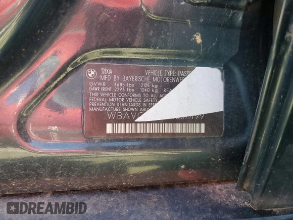 2008 BMW 3 Series 328xi z VIN WBAVC93558K037499, wystawiony jako Copart lot #55252825 z przebiegiem Nie podano mil oraz Czysty tytuł • Clean title. Historia ofert i sprzedaży dostępna na DreamBid. Obrazek 13.