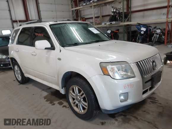 2009 Mercury Mariner Premier with VIN 4M2CU97729KJ00086, listed as a IAAI auction lot 41418490 with 167,486 mi miles. Bid and sale history available at carsss.com. Image 1.