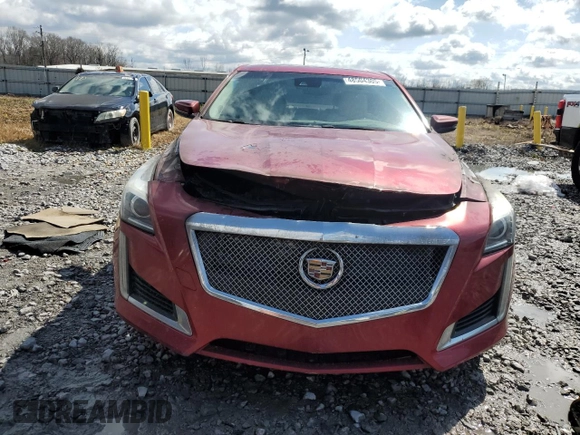 2014 Cadillac CTS Luxury RWD with VIN 1G6AR5SX4E0141455, listed as a Copart auction lot 48504305 with Not Provided miles and Salvage Title. Bid and sale history available at carsss.com. Image 5.
