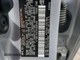 2014 Toyota Camry L with VIN 4T1BF1FK7EU830346, listed as a Copart auction lot 49484255 with Not Provided miles and Salvage Title. Bid and sale history available at carsss.com. Image 12.