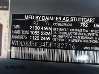2013 Mercedes-Benz E 350 with VIN WDDKJ5KB4DF182716, listed as a IAAI auction lot 41543021 with 106,094 mi miles and . Bid and sale history available at DreamBid. Image 9.