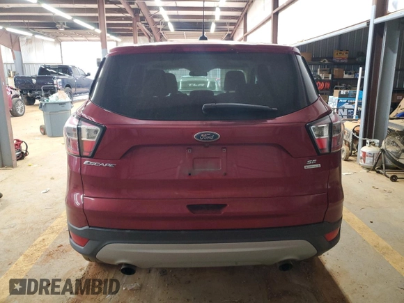 2017 Ford Escape SE with VIN 1FMCU0GD3HUD03980, listed as a Copart auction lot 82914104 with 87,237 mi miles and Non Repairable. Bid and sale history available at carsss.com. Image 6.