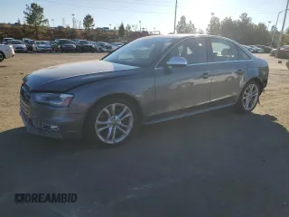 2014 Audi S4 Premium Plus with VIN WAUDGAFL2EA104282, listed as a Copart auction lot 81673004 with 164,964 mi miles and Salvage Title. Bid and sale history available at carsss.com. Image 1.