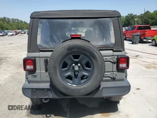 2021 Jeep Wrangler Unlimited Sport S with VIN 1C4HJXDG1MW730308, listed as a Copart auction lot 56921685 with 28,391 mi miles and Salvage title. Bid and sale history available at DreamBid. Image 6.