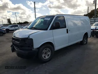 2005 Chevrolet Express Cargo with VIN 1GCFG15X651177090, listed as a Copart auction lot 45412575 with Not Provided miles and Salvage Title. Bid and sale history available at DreamBid. Image 1.