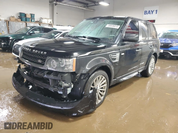 2011 Land Rover Range Rover Sport HSE with VIN SALSF2D45BA281850, listed as a Copart auction lot 50836815 with 129,377 mi miles and Salvage Title. Bid and sale history available at DreamBid. Image 1.