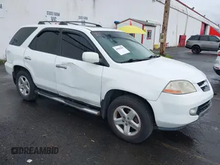 2002 Acura MDX with VIN 2HNYD18282H537033, listed as a IAAI auction lot 41965507 with Not Provided miles. Bid and sale history available at carsss.com. Image 1.